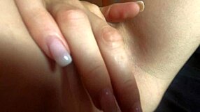 Cute petite student plays with her wet pussy... oops