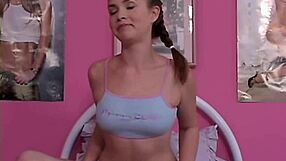 Does Teen April Tease Her Pussy Solo?