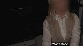 deviante - blonde milf blindfolded for rough doggystyle pounding.
