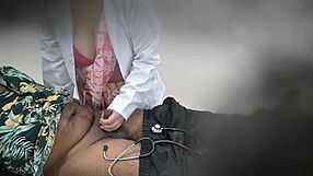 Lady Doctor Enjoys Fun with Patient in Hospital