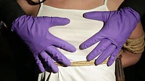 gypsy queen bound and choked in rough domination trouble - oh no, she's gagging hard!