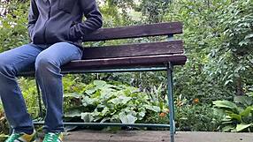 Huge panties wet after park pissing!