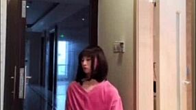 Watch This Asian Ladyboy Masturbate Her Dick And Flash It To You?