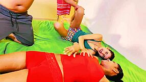 Uttaran20 Threesome with Woman and Man in Desi FFM Sex