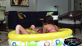 catalina cruz and brynn tyler in hot oil lesbian muff diving