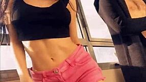 Pornstar Sasha Rose Dances Sexy Striptease In Dress, Showing Tits And Ass For Casting Roleplay