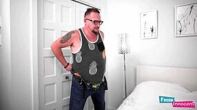 Fresh And Innocent Big Tits Teen 18+ Gets Nailed Rough By Neighbor With Monster Cock