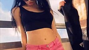 Pornstar Sasha Rose Dances Sexy Striptease In Dress, Showing Tits And Ass For Casting Roleplay