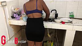 i catch my stepsister in the kitchen and we have a conversation this sunday morning