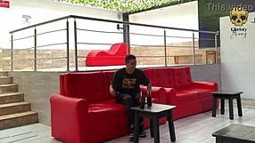 I meet a cute guy in a bar and we hang out in the bathroom