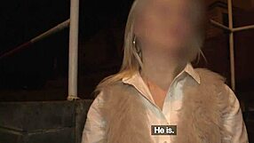 deviante - blonde milf blindfolded for rough doggystyle pounding.