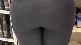 why does phat ass heather the bbw babe intrigue with her fat curves in yoga voyeur style?