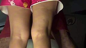 Young latina feels desperate without money, pays with body.