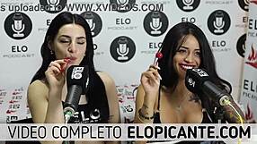 Lesbian Bisexuals Kiss And Play With Lollipop