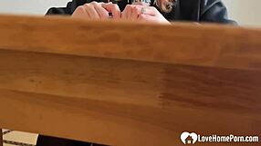 i bound this cute redhead babe tight in bondage with stockings for teasing.