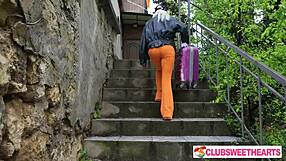 Wow! Nice Stranger Offers Me A Place To Stay And We Fuck In Cowgirl Position With Deepthroat!