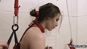 Wicked teen faces brutal anal therapy in harsh nuthouse setting