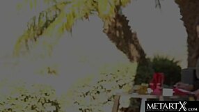 Hot sexy brunette spreads her long legs wide to masturbate avidly