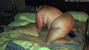 i'm riding this huge dildo hard