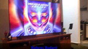 Latina Brunette Catches Stepbrother Masturbating While Washing Dishes. She Gets Excited And Fucks Him In See Through Outfit