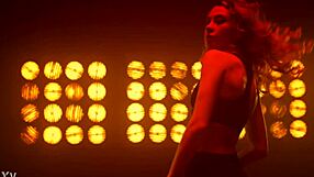 Sensual Pole Dance Strip Tease: Clothes Ripped Off Shaved Pussy?