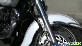 Elizabeth, let's go on a bike ride and end with rough double penetration