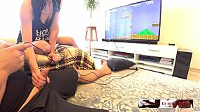 Family Therapy Playing A Game With Hot Step Sister She Wins A Cumshot