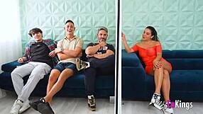 Sexy blind date with hot Latina Daniela Melo leads to easy fucking in missionary and doggystyle positions.