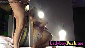 big tits thai ladyboy pink gets her ass fucked hard by perverted white client in pov