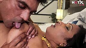 big boobs indian stepmom in saree gets rough with stepson in hindi