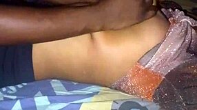 Massaging My Girlfriend's Big Tits With Small Waist In See Through Bra