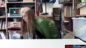 Dirty Mall Cop Strips And Searches Petite Teen In Uniform