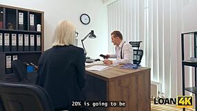 loan4k blonde whore is having a rough anal fuck for a loan, what a deal