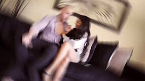 Why do naughty teen stepsisters let their stepdaddy fuck them in 3some with licking?