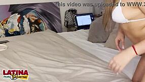 Latina teen in casting gets her first creampie