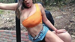 Jogging In Mountains, Accident Leads To Ranger Fucking Latina