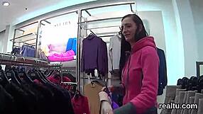 Striking Czech Cutie Seduced In Mall, Rode In POV!
