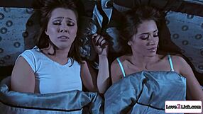 fiancee makes busty latina fuck her ex gf...