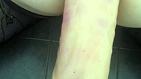 Dildo stretching ass in intense anal session with toys and assfucking amateurs