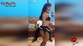 Amateur milf gives blowjob and takes creampie as sexy bunny in doggystyle