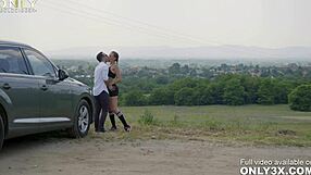 Only3X Gold Digger Brings You Gold Digger Audi Porking With Linda Leclair And Raul Costa