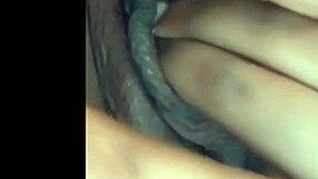 She feels so horny rubbing her pussy while thinking of that big cock.