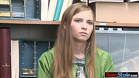 Dirty Mall Cop Strips And Searches Petite Teen In Uniform