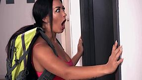 Perfect Slut Mary Rock Fucks Virgin Roommate after Yoga - Horny Hostel