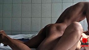 Joao wakes skinny latina teen with monster cock in pussy