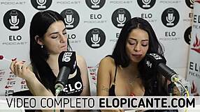 Lesbian Bisexuals Kiss And Play With Lollipop