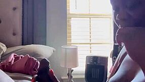 Curvy Amateur Pornstar Performs Sloppy Toppy with Cum in Mouth and Ball Licking for Black Men