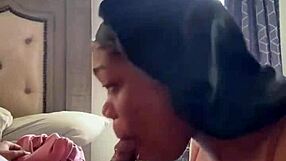 Curvy Amateur Pornstar Performs Sloppy Toppy with Cum in Mouth and Ball Licking for Black Men