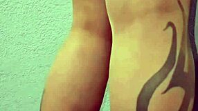 Cute Little Cocktease In Heels And Pantyhose Shows Small Cock