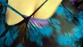 Shorts Reveal Big Pussy Lips On Mature Milf With Big Natural Tits